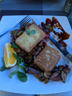 Half eaten... Sorry at Ragazzi bistro in Esztergom