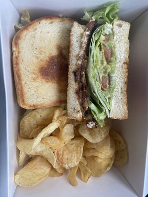 Vegan tempeh BLTA!   at Astoria Coffeehouse & Bistro in Astoria