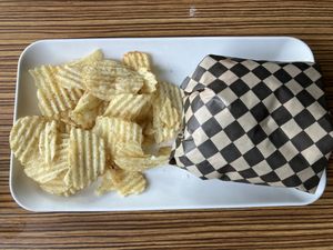 Black bean burger  at Astoria Coffeehouse & Bistro in Astoria