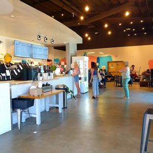interior at MoonGoat Coffee in Garden Grove