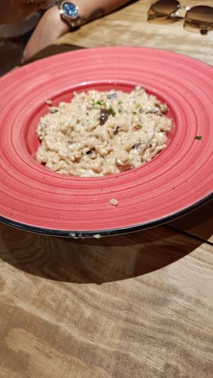 Risotto in mushroom sauce at La Gorda de las Delicias in Sevilla