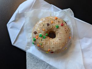 Cider-glazed donut at Blackbird Doughnuts - West End in Boston