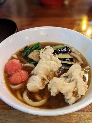 Vegan Hokkaido curry soup at Maru Udon Restaurant in Dubai