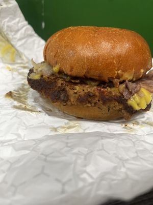   at Fat Boy's Vegan Burgers in Brooklyn