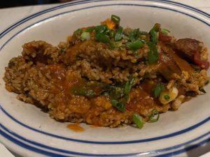 Vegan Jambalaya at NOLA in Palo Alto