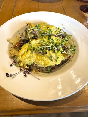 Cauliflower hash w/ Just Egg  at Konditorei in Sun Valley