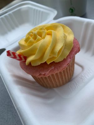 Lemonade cupcake at Brewing Good Coffee Company in Washington