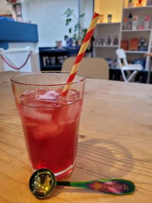 Seating area at Bird & Blend in North London