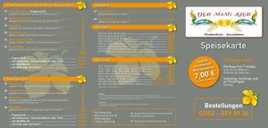 Menu at Thai Nong Khai in Kempen