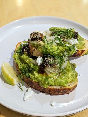 Smashed Avocado at The Rabbit Hole in Darwin