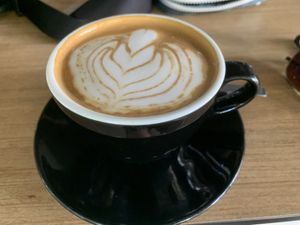 Average coffee, even with bonsoy!  at The Rabbit Hole in Darwin