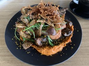 Really tasty mushroom toast    at The Rabbit Hole in Darwin