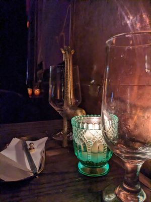 Tables at Soda Club in New York City