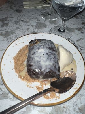 Date cake - vanilla ice cream   at Soda Club in New York City