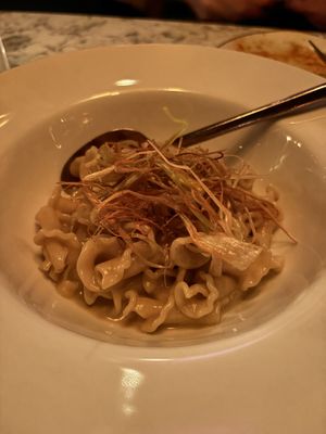 Truffles and crispy leeks. Also a standout.  at Soda Club in New York City