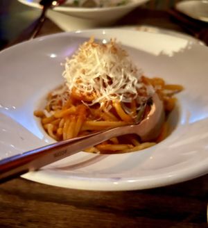 Bucatini arrabiata   at Soda Club in New York City