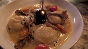 Ravioli -- very smooth filling at Soda Club in New York City