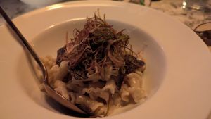 Truffle gigli pasta -- the best of the pastas we had at Soda Club in New York City