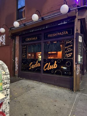 Outside  at Soda Club in New York City