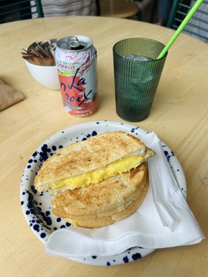 Cheese and onion toastie  at Preacher's Patisserie in Edinburgh