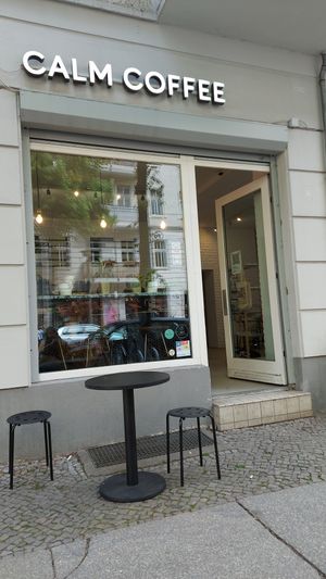 Outside  at Calm Coffee in Berlin