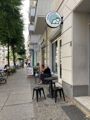 Outside  at Calm Coffee in Berlin