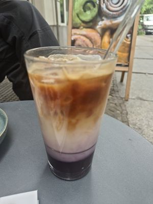 Iced lavender laté at Calm Coffee in Berlin
