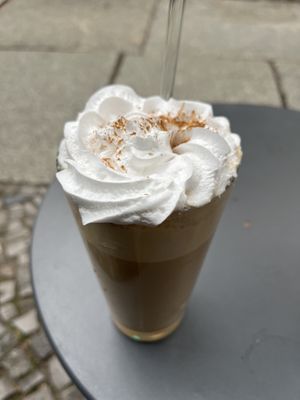 Vegan pumpkin spice latte 😋  at Calm Coffee in Berlin