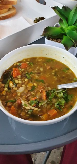 Warzywna zupa curry at Gary na Ogniu in Gdynia