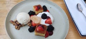 Vegan dessert at Hof van Keent in Weert