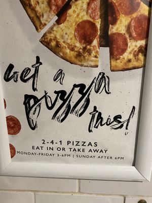 Pizza offer  at The Herbalist in Maidstone