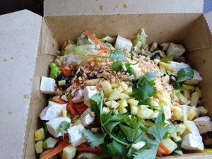 Tofu poke bowl at Taichi Bubble Tea in Chattanooga