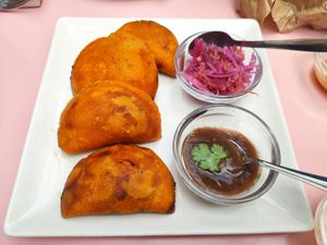 Empanadas at Dinamita Perfumada in Madrid