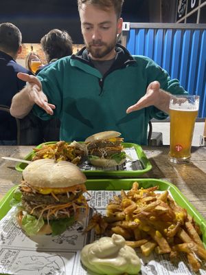 One happy vegan!   at Veggy Box in La Garde