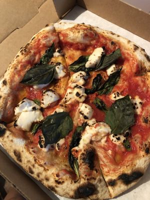 Margherita  at Show Me Pizza in Austin