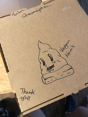 Pizza drawings  at Show Me Pizza in Austin