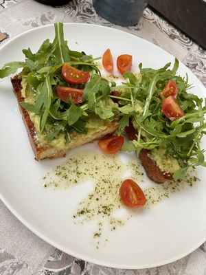 Avocado Toast at Bookeria in Rovinj