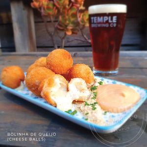 Bolinha De Queijo - Cheese Croquettes with potato starch dough at Temple Brewpub  in Brunswick East