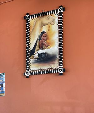 Inside  at Dilla Ethiopian restaurant in Minneapolis