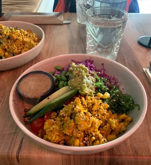Scrambled tofu poke bowl   at Crave Cairns in Cairns