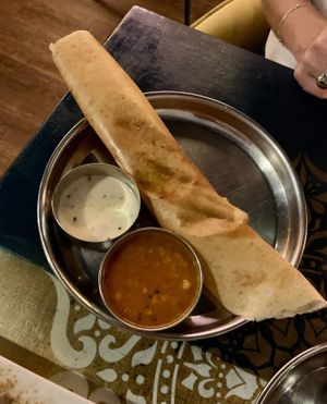Masala dosa  at Indian Summer in Brighton