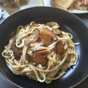 Truffle pasta at Artisti in Corfu