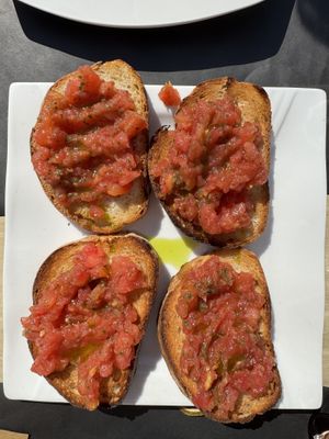 Bruschetta  at Artisti in Corfu