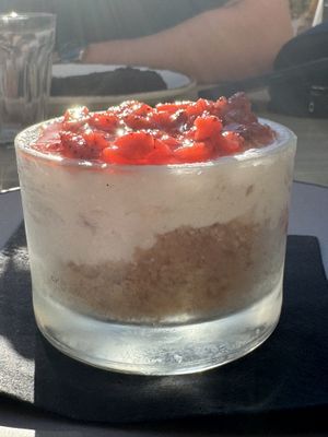 Vegan cheese cake - amazing!   at Artisti in Corfu