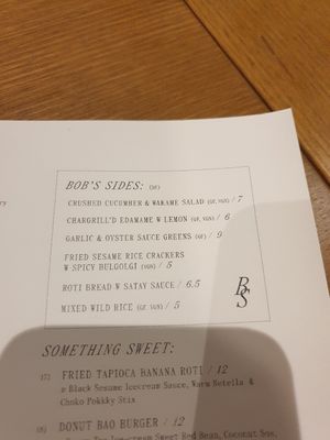 Sides at Bob Sugar in Torquay