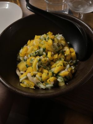 Oyster mushroom dish  at Bob Sugar in Torquay