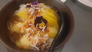 Mango sticky rice at Bob Sugar in Torquay