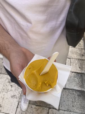 Mango sorbet   at Ela's in Split