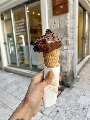 Dark Chocolate Ice Cream  at Ela's in Split