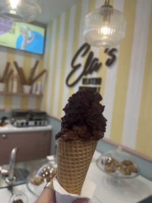 dark chocolate and blueberry/lavander  at Ela's in Split